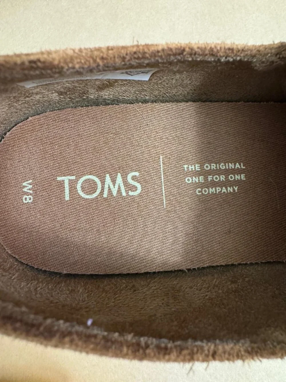 TOMS Deia Caramel Brown Suede Ankle Booties Women’s Size 8